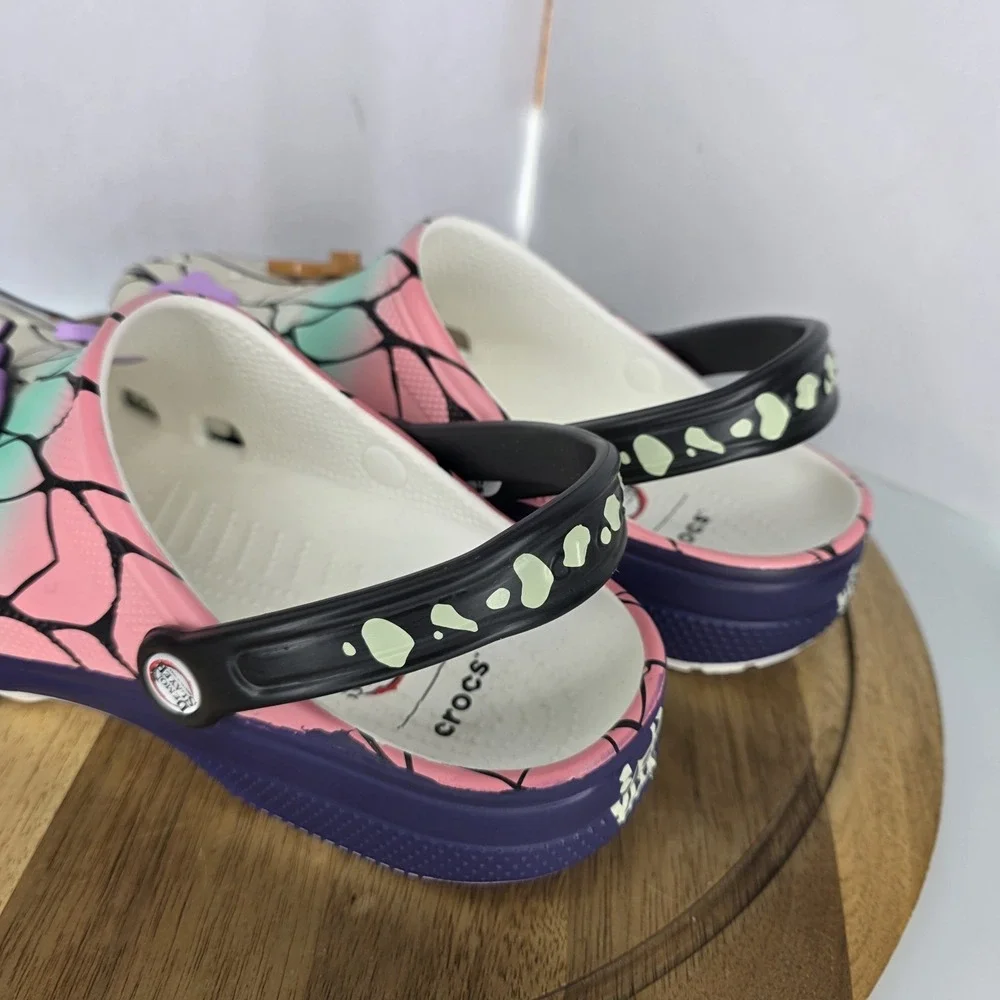 NWT Crocs x Demon Slayer Classic‎ Clog Shinobu Kocho Men Sz 11 Sandal 211412-90H
